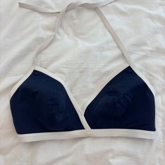 💙 Freya “Marina” Halter Bikini Top – Navy & White | Size 34F (US) - Picture 5 of 7